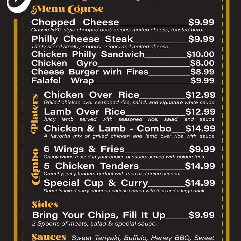 Our Menu